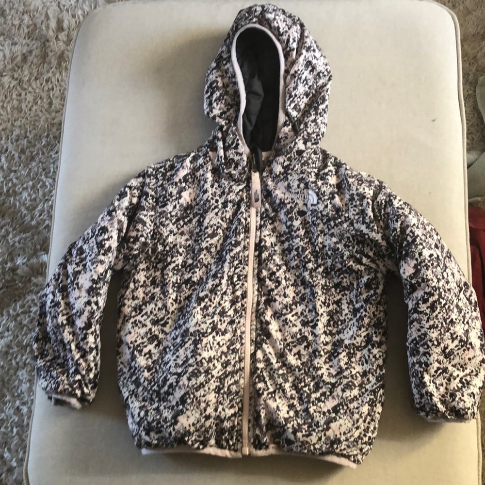 North Face puffer jacket reversible 4T